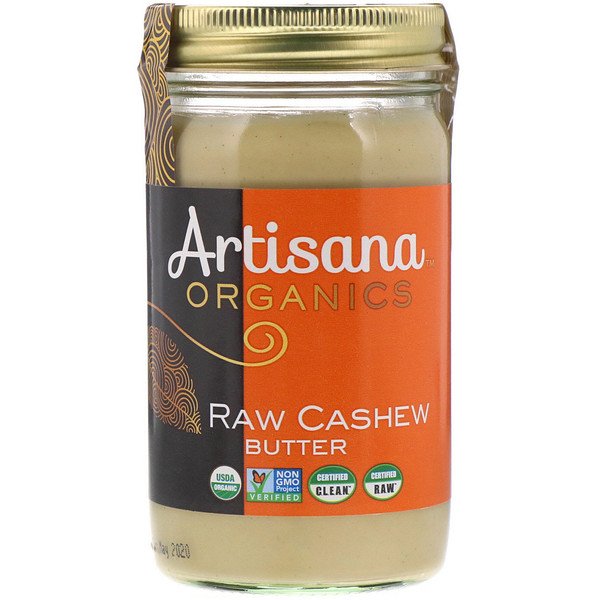 Artisana‏, منتجات عضوية، زبدة الكاجو، 14 أونصة (397 جم)