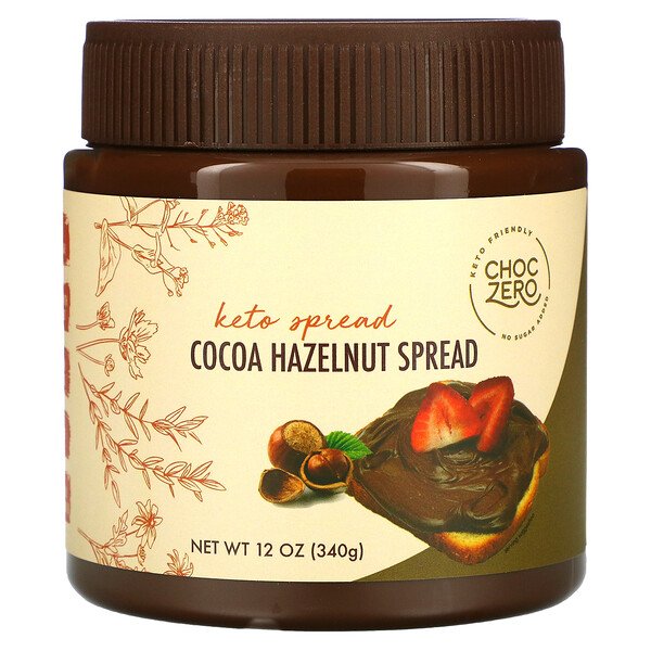 ChocZero‏, Keto Spread, Cocoa Hazelnut, 12 oz (340 g)